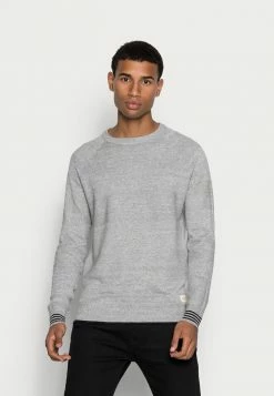 Scotch & Soda STRUCTURED BLEND CREWNECK - Pullover - Grey Melange