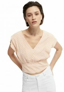 Scotch & Soda T-shirt Imprimé - Orange