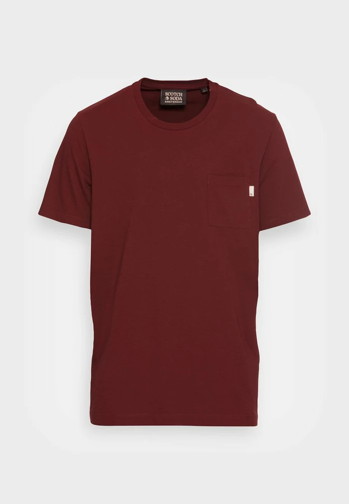Scotch & Soda FABRIC DYED POCKET TEE - T-shirt Basique - Nomade Red 4 Scotch & Soda FABRIC DYED POCKET TEE - T-shirt Basique - Nomade Red – Image 4