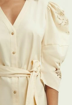 Scotch & Soda Robe De Jour - Beige -Scotch & Soda Soldes 1fe55f8524484f93b61c7b2dbf8d4c71