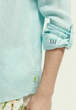 Scotch & Soda REGULAR FIT - Chemise - Seafoam -Scotch & Soda Soldes 1fed56f0fd8a45e39bb1d35cd4caa58c
