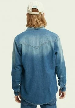 Scotch & Soda WESTERN - Chemise - Indigo -Scotch & Soda Soldes 20cd99514817401ba165294626406557