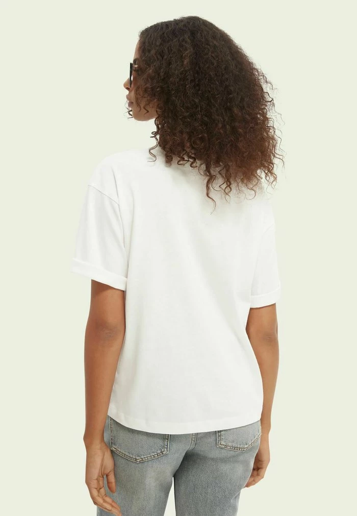 Scotch & Soda LOOSE FIT GRAPHIC - T-shirt Imprimé - Off White 2 Scotch & Soda LOOSE FIT GRAPHIC - T-shirt Imprimé - Off White – Image 2
