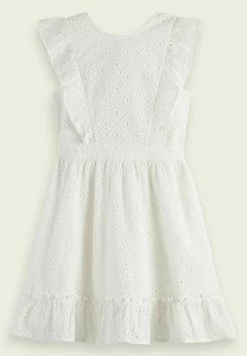 Scotch & Soda OPEN BACK BRODERY - Robe De Jour - White -Scotch & Soda Soldes 225c1e80b0d1407abb4ed3aca96253cf