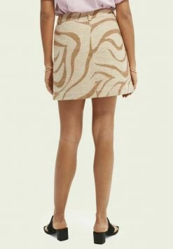 Scotch & Soda STRUCTURED - Minijupe - Brown -Scotch & Soda Soldes 234c1e563d8945c59789bc608deb36ac