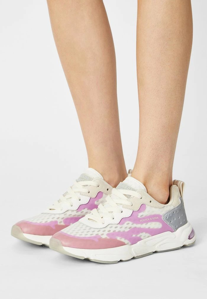 Scotch & Soda LOU - Baskets Basses - White/purple 1 Scotch & Soda LOU - Baskets Basses - White/purple