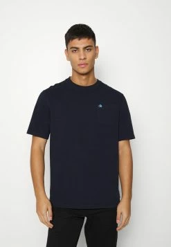 Scotch & Soda REGULAR FIT SHORT SLEEVED WITH CHEST POCKET - T-shirt Basique - Night