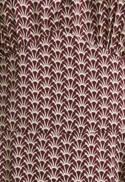 Scotch & Soda DRAPEY MIDI LENGTH DRESS - Robe De Jour - Bordeaux/white -Scotch & Soda Soldes 259b6ebf1ef64874967549888745f95e