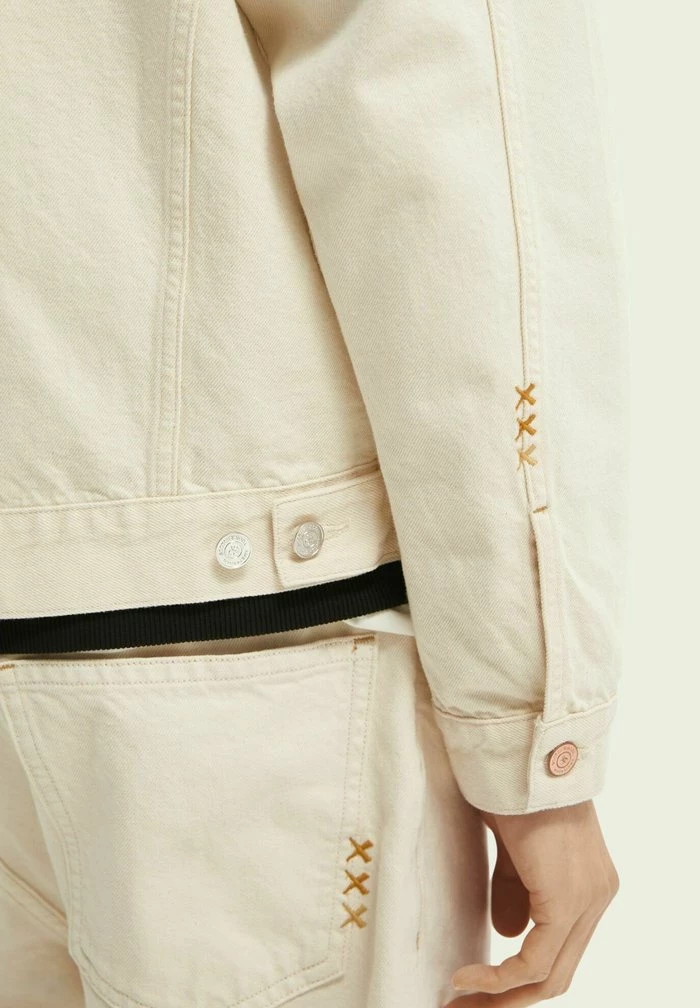 Scotch & Soda HIGHWAY OF HOPE - Veste En Jean - Beige 4 Scotch & Soda HIGHWAY OF HOPE - Veste En Jean - Beige – Image 4