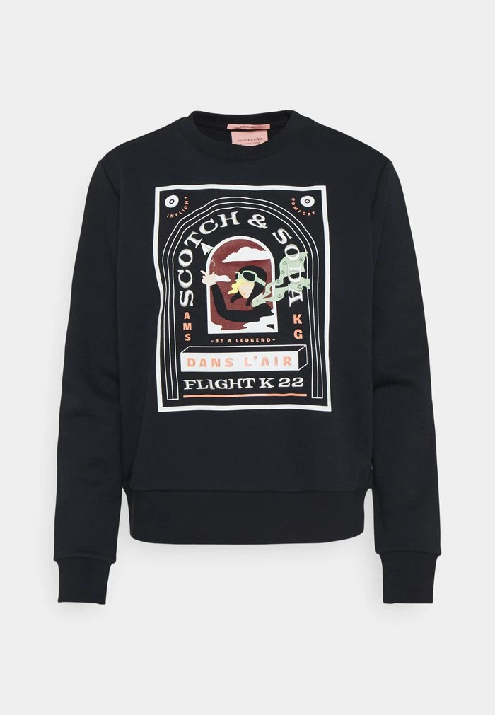 Scotch & Soda RELAXED FIT CREW NECK - Sweatshirt - Night 4 Scotch & Soda RELAXED FIT CREW NECK - Sweatshirt - Night – Image 4