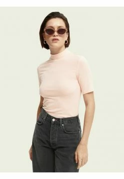 Scotch & Soda SLIM FIT - T-shirt Basique - Cadillac Pink