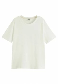 Scotch & Soda T-shirt Basique - Off White -Scotch & Soda Soldes 29794d18556a44c8bff4758039492eb6
