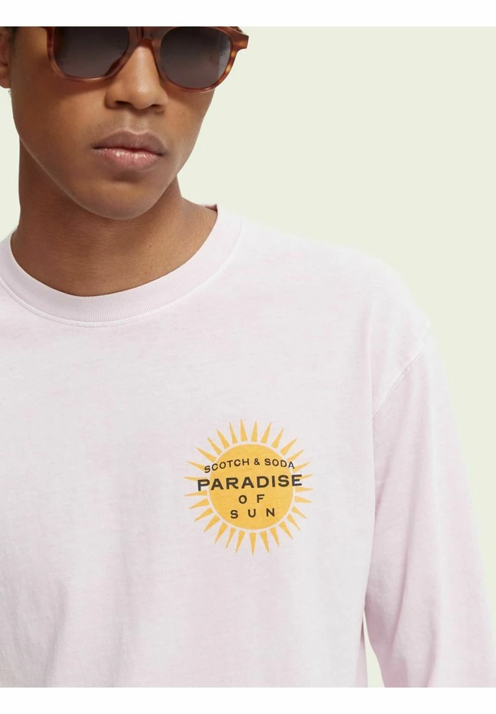 Scotch & Soda LONG SLEEVED - T-shirt à Manches Longues - Pink Icon 4 Scotch & Soda LONG SLEEVED - T-shirt à Manches Longues - Pink Icon – Image 4