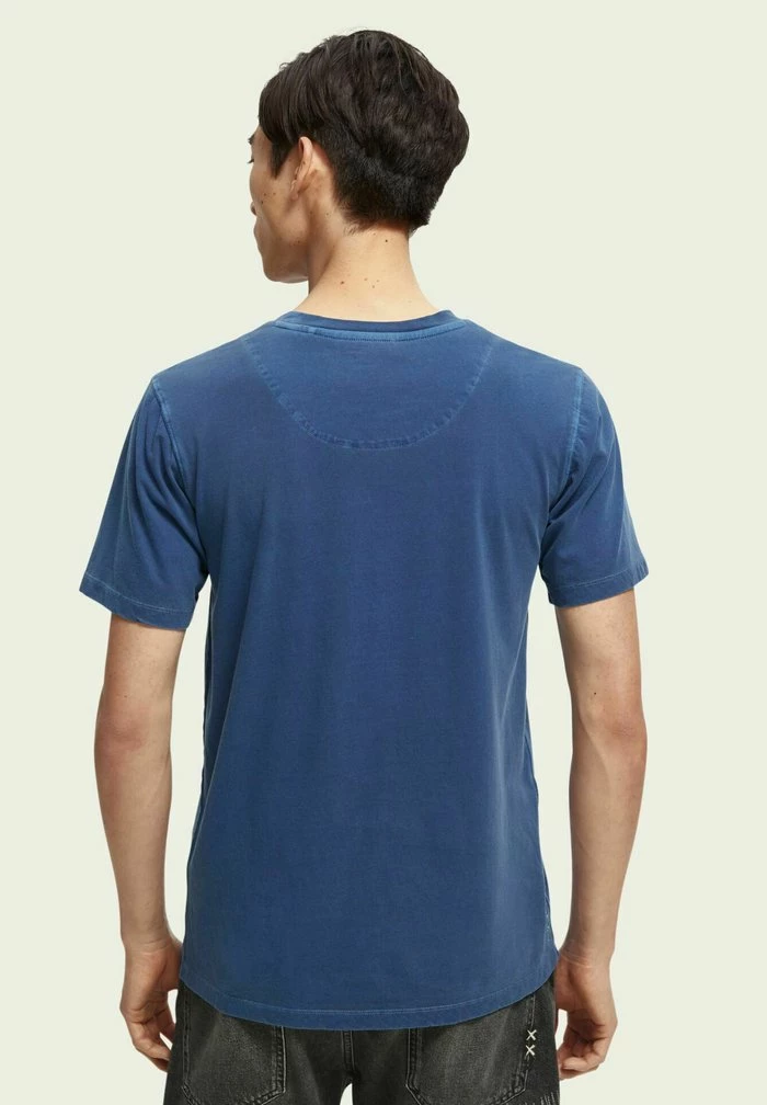 Scotch & Soda GARMENT-DYED - T-shirt Basique - Marine 3 Scotch & Soda GARMENT-DYED - T-shirt Basique - Marine – Image 3