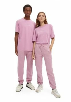 Scotch & Soda UNISEX GRAPHIC LOGO - T-shirt Basique - Pink -Scotch & Soda Soldes 2a8e3991ea4d4e408fbd950f6b63db05