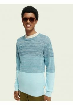 Scotch & Soda STRIPED STRUCTURE - Pullover - Blue