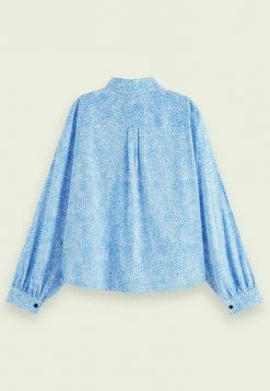 Scotch & Soda Chemisier - Blue -Scotch & Soda Soldes 2b5432c85b3d40df8f23adc7bdef1f44