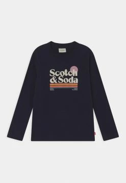 Scotch & Soda LONG-SLEEVED ARTWORK - T-shirt à Manches Longues - Night