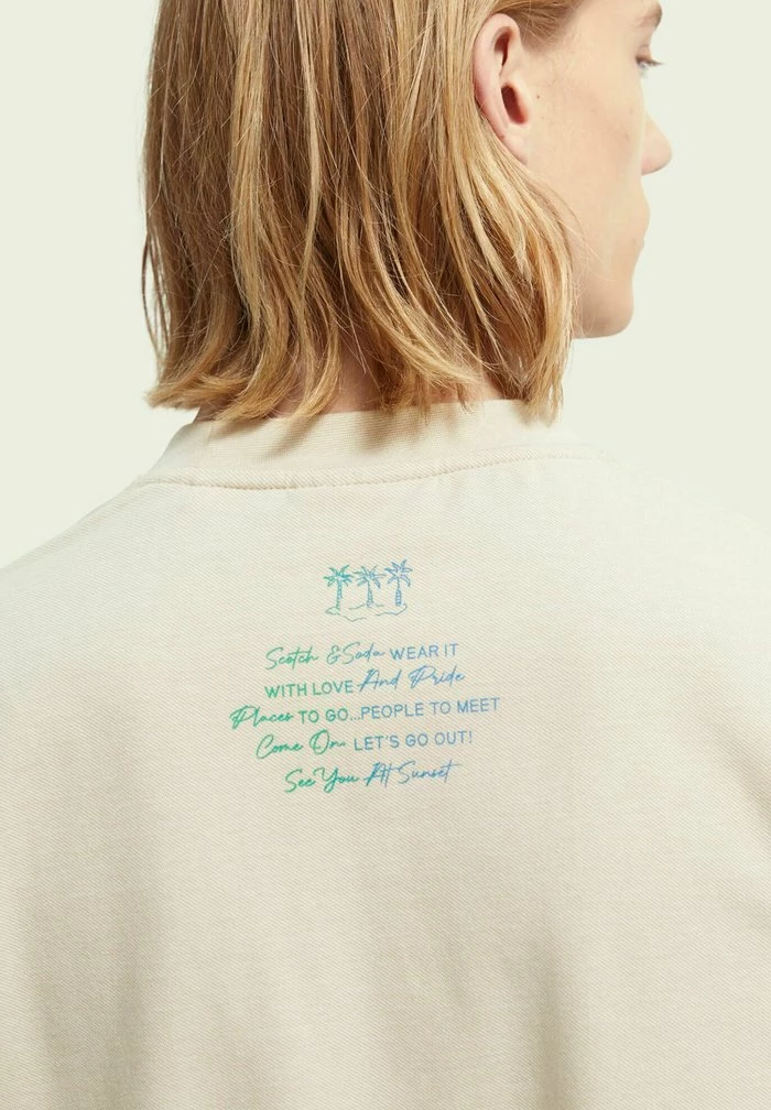 Scotch & Soda WASHED - T-shirt Imprimé - White Sand 5 Scotch & Soda WASHED - T-shirt Imprimé - White Sand – Image 5
