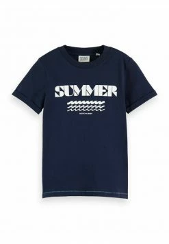 Scotch & Soda SUNLIGHT ACTIVATED ARTWORK - T-shirt Imprimé - Night