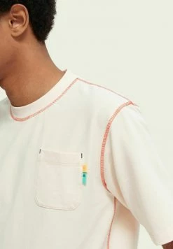 Scotch & Soda WASHED - T-shirt Imprimé - Pink Icon Melange -Scotch & Soda Soldes 2f343a2d625d48d4a01c72f669b7240d