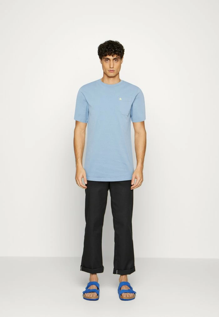 Scotch & Soda REGULAR FIT SHORT SLEEVED WITH CHEST POCKET - T-shirt Basique - Fifties Blue 2 Scotch & Soda REGULAR FIT SHORT SLEEVED WITH CHEST POCKET - T-shirt Basique - Fifties Blue – Image 2