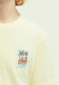 Scotch & Soda REGULAR FIT - T-shirt Imprimé - Lemonade Melange -Scotch & Soda Soldes 323cc47b48f046a9893673f85fdb9393