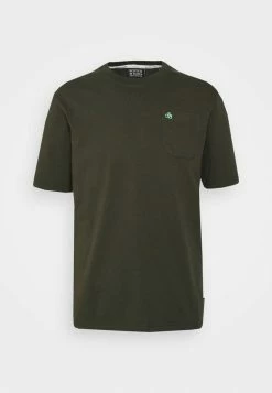 Scotch & Soda REGULAR FIT SHORT SLEEVED WITH CHEST POCKET - T-shirt Basique - Utility Green -Scotch & Soda Soldes 328fedfe890746f5bd209ef8e793dff6