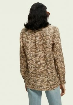 Scotch & Soda Chemisier - Brown -Scotch & Soda Soldes 329a8898220c43188ccd8d539879ee7e