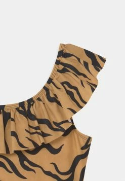 Scotch & Soda ALL OVER PRINTED RUFFLED - Maillot De Bain - Gold-coloured/black -Scotch & Soda Soldes 3313298a31f743b3a438c046543be0a3