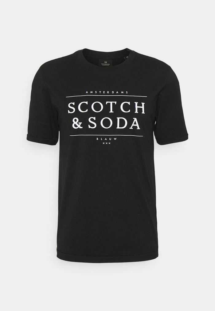 Scotch & Soda SHORT SLEEVE LOGO TEE - T-shirt Imprimé - Black 4 Scotch & Soda SHORT SLEEVE LOGO TEE - T-shirt Imprimé - Black – Image 4