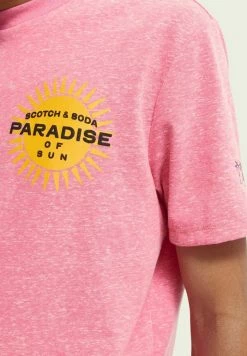 Scotch & Soda GRAPHIC - T-shirt Imprimé - Magenta Melange 11 Scotch & Soda GRAPHIC - T-shirt Imprimé - Magenta Melange -Scotch & Soda Soldes 33fe047575fa4042beae7ee48cdb9997