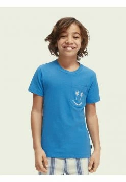 Scotch & Soda GRAPHIC - T-shirt Imprimé - Azure