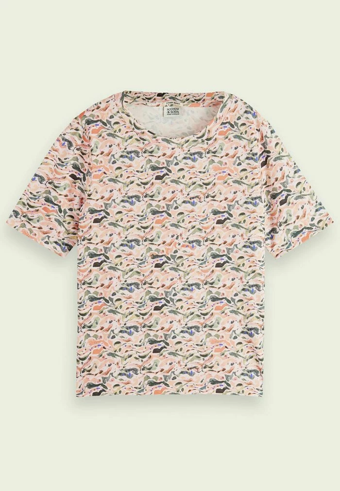 Scotch & Soda PRINTED ORGANIC - T-shirt Imprimé - Pink 4 Scotch & Soda PRINTED ORGANIC - T-shirt Imprimé - Pink – Image 4