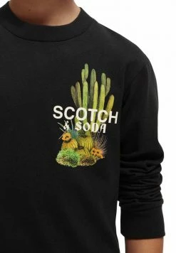 Scotch & Soda ARTWORK LONG SLEEVED - T-shirt à Manches Longues - Black -Scotch & Soda Soldes 34ab26ff43f44968a9d5a0c9a60faca8