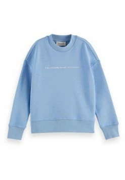 Scotch & Soda LOOSE-FIT ARTWORK - Sweatshirt - Sky Blue -Scotch & Soda Soldes 35a977bc73f84f37a01535297f5ec983