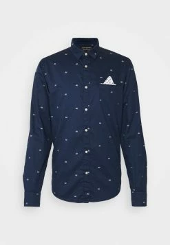 Scotch & Soda REGULAR FIT CLASSIC FIL COUPÉ POCHET - Chemise - Dark Blue