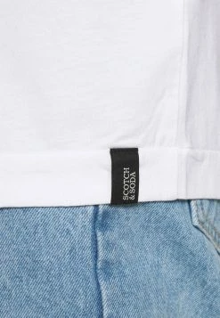 Scotch & Soda SHORT SLEEVE LOGO TEE - T-shirt Imprimé - White -Scotch & Soda Soldes 3673ce8c3f524efca56969ccbded614f