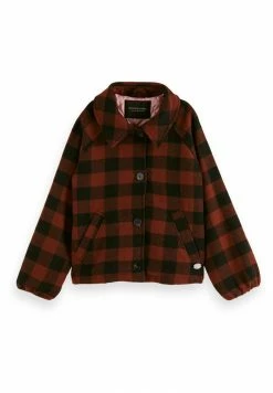 Scotch & Soda CHECKED - Veste Mi-saison - Brown -Scotch & Soda Soldes 380b2210522e467ca3b280aceeed7e6f