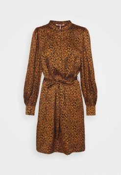 Scotch & Soda PRINTED DRESS WITH WAIST TIE AND VOLUMINOUS SLEEVE - Robe De Jour - Combo