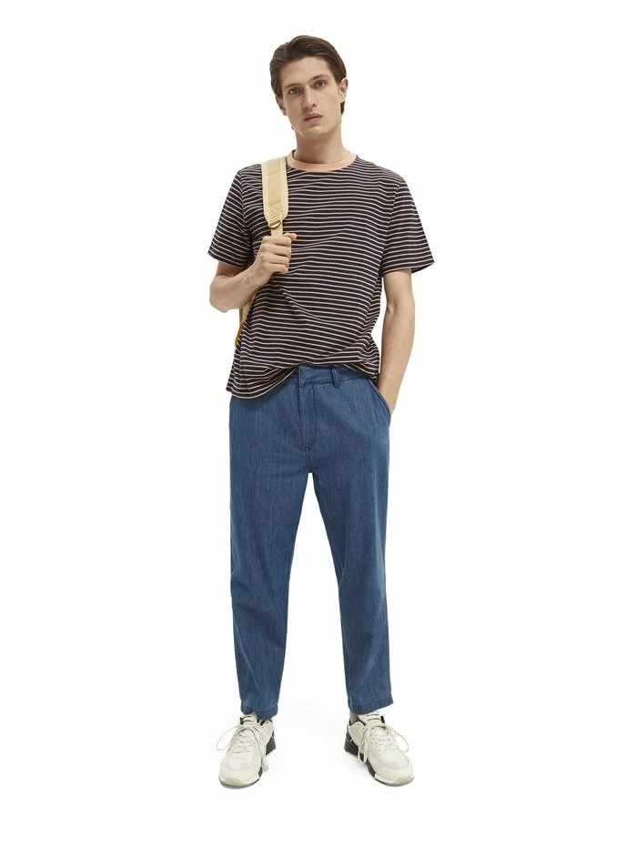 Scotch & Soda CLASSIC CREWNECK STRIPE TEE - T-shirt Imprimé - Black 2 Scotch & Soda CLASSIC CREWNECK STRIPE TEE - T-shirt Imprimé - Black – Image 2