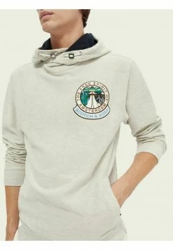 Scotch & Soda Sweat à Capuche - Grey Melange -Scotch & Soda Soldes 3902251097224fdb884cdd613d6a9ad5