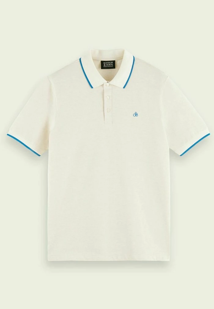 Scotch & Soda Polo - Ecru Melange 5 Scotch & Soda Polo - Ecru Melange – Image 5