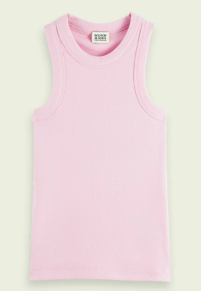 Scotch & Soda MERCERIZED RACER - Débardeur - Memphis Pink 4 Scotch & Soda MERCERIZED RACER - Débardeur - Memphis Pink – Image 4