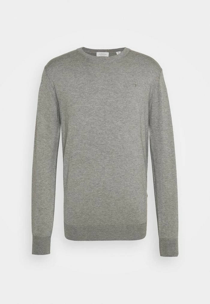 Scotch & Soda CLASSIC CREWNECK - Pullover - Grey Melange 1 Scotch & Soda CLASSIC CREWNECK - Pullover - Grey Melange