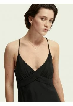 Scotch & Soda CROSS STRAP - Robe De Soirée - Black -Scotch & Soda Soldes 3c7a5bc74185446291288cbc60af25b7