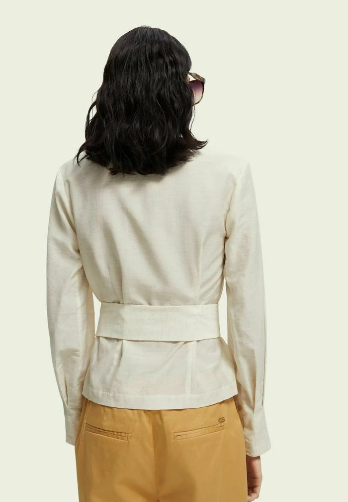 Scotch & Soda Blouse - Sand Melange 3 Scotch & Soda Blouse - Sand Melange – Image 3