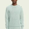 Scotch & Soda CREWNECK - Pullover - Seafoam Melange