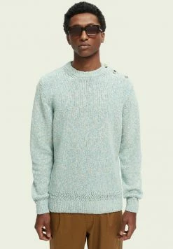 Scotch & Soda CREWNECK - Pullover - Seafoam Melange