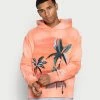 Scotch & Soda RELAXED PRINT AND EMBROIDERY WASHED FELPA HOODIE - Sweatshirt - Light Terra